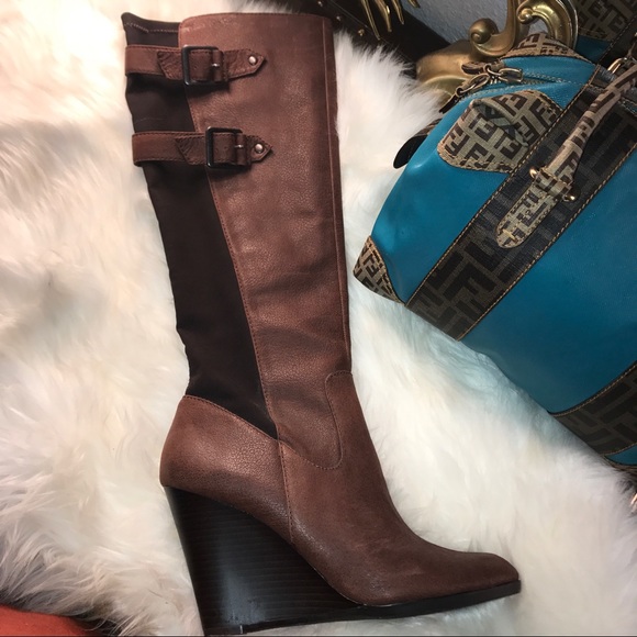 Vince Camuto Shoes - Vince Camuto Wedge Leather Boots